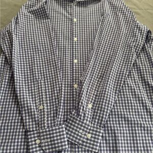 Mizzen+Main Blue Casual Button Down Shirt